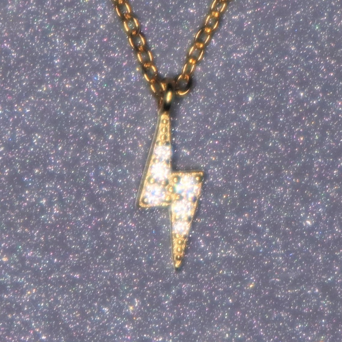 GOLD LIGHTNING NECKLACE