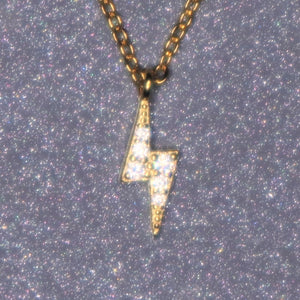GOLD LIGHTNING NECKLACE
